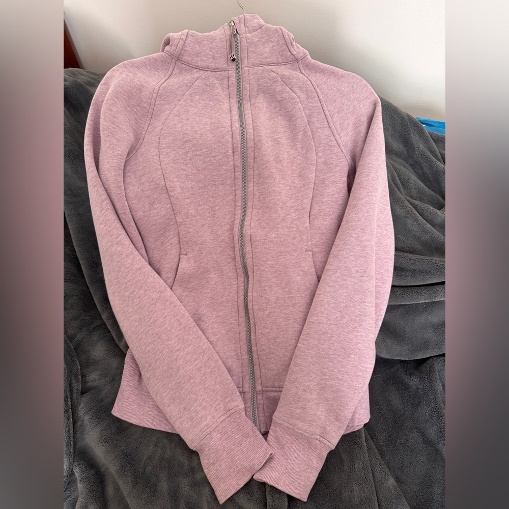 Lululemon scuba full zip size 8 in pink/purple